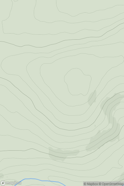 Thumbnail image for Hill of Three Stones [Braemar to Montrose] showing contour plot for surrounding peak